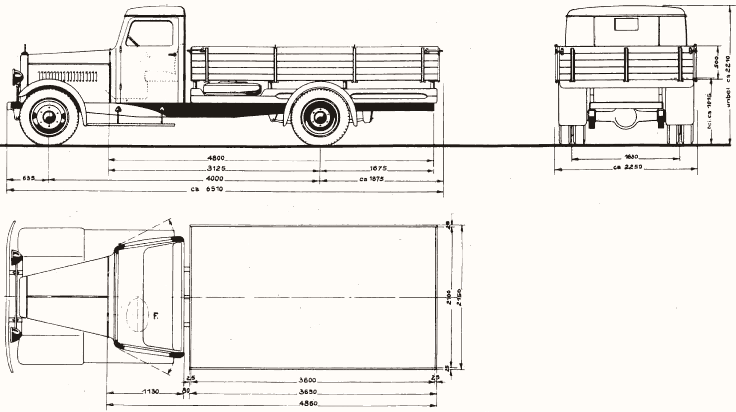 Magirus Deutz M25 blueprint