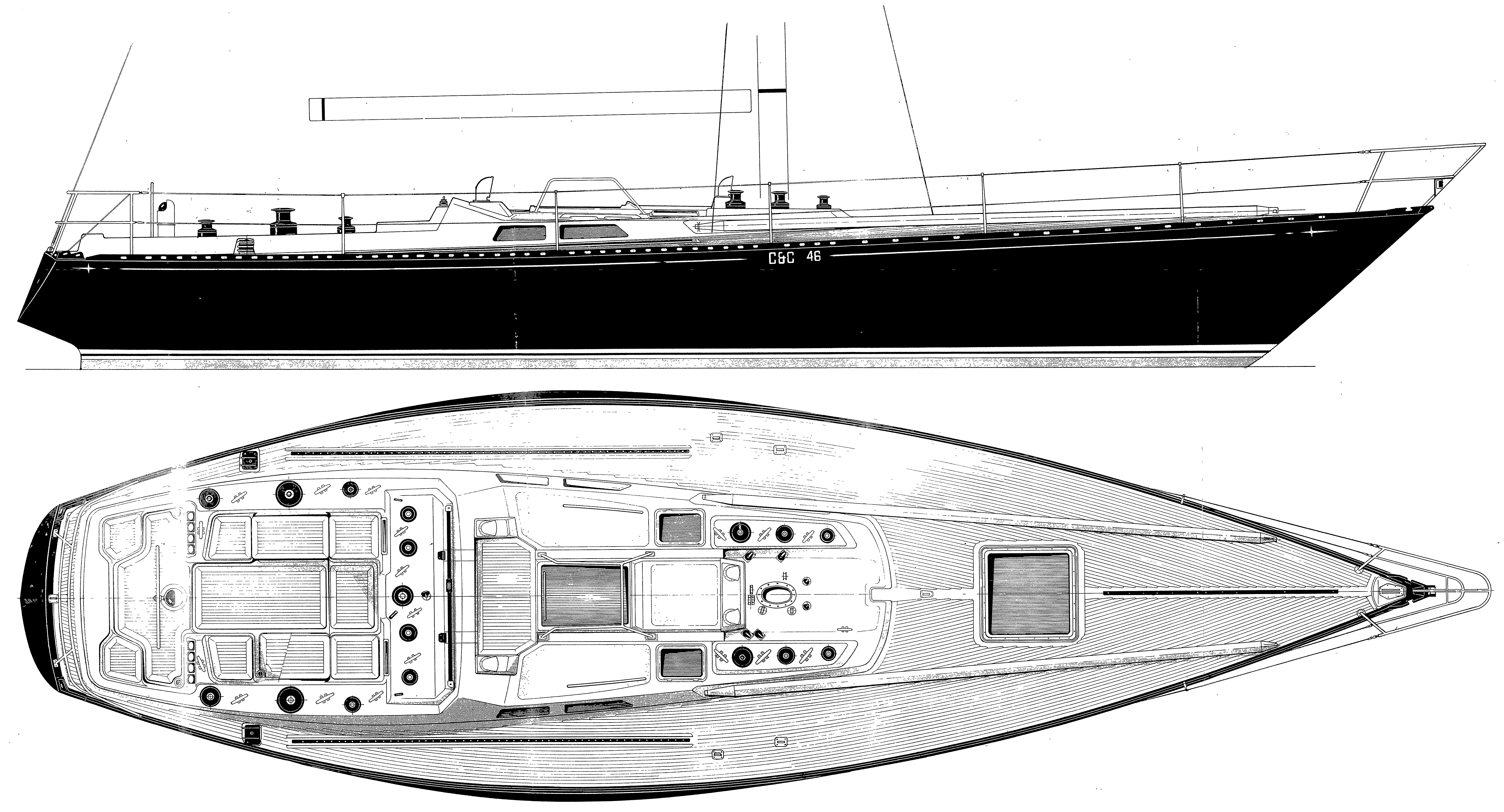 Baltic B46 Yacht blueprint