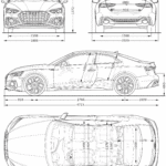 Audi RS 5 blueprint