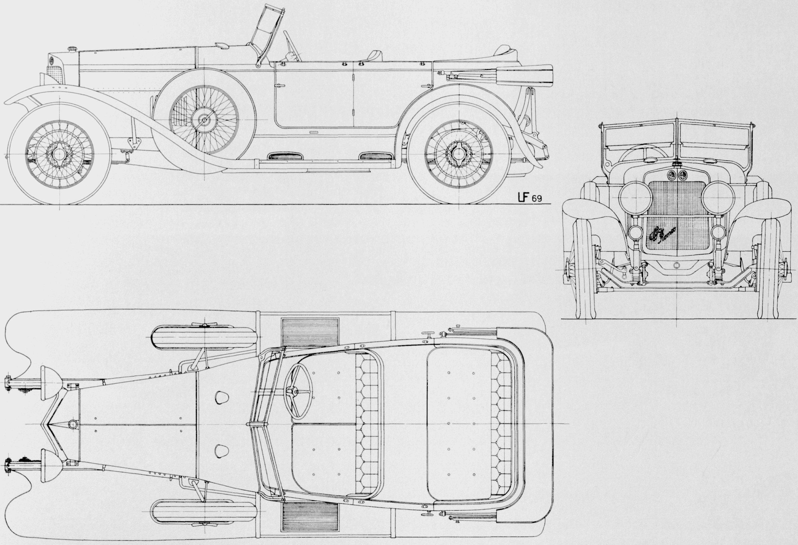Alfa Romeo RL Super Sport blueprint