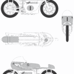 MV Agusta 500 racers blueprint