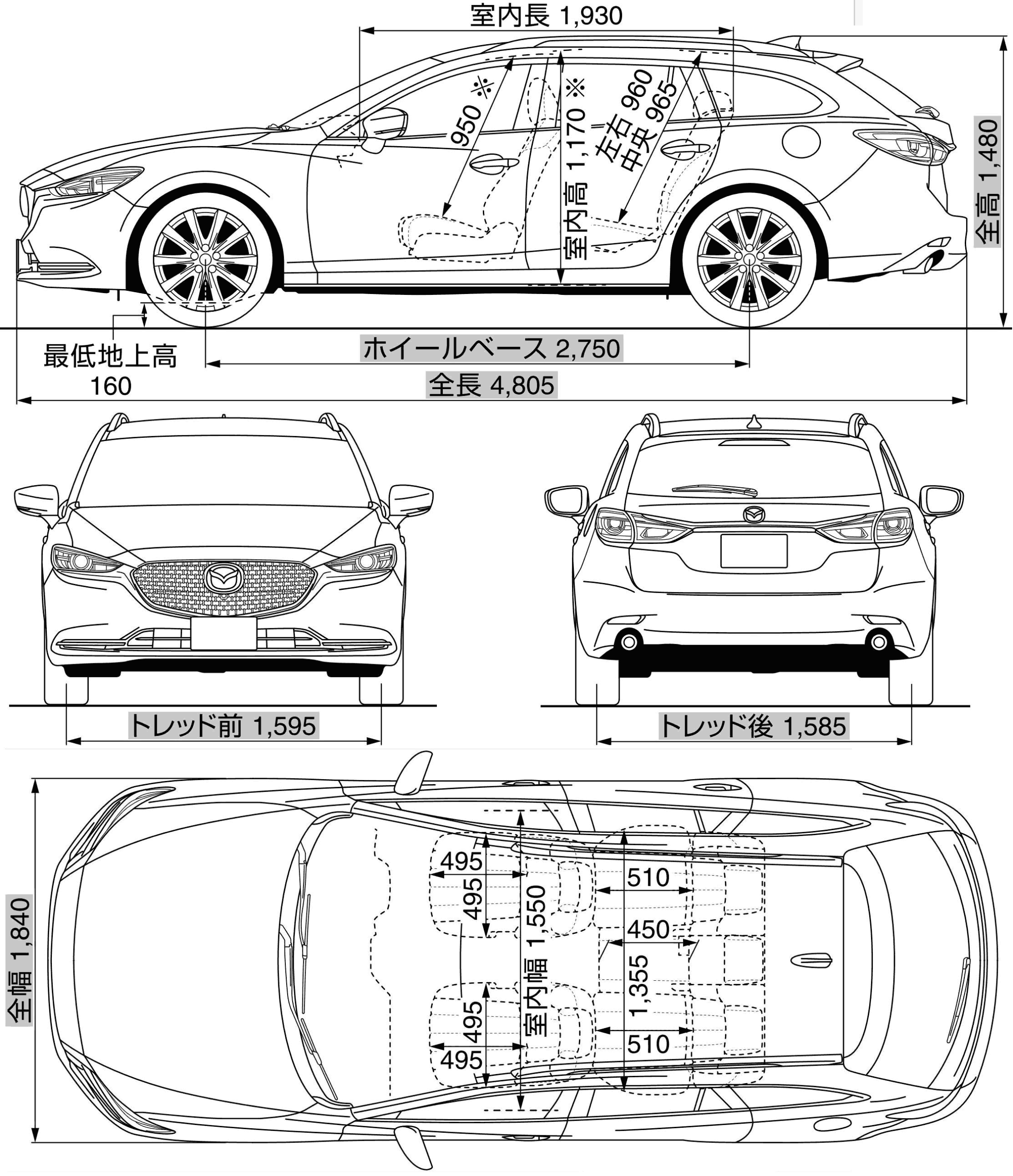 Mazda6 blueprint