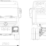 Mercedes-Benz Actros 4160 blueprint
