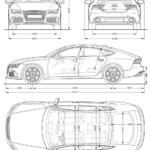 Audi RS7 blueprint
