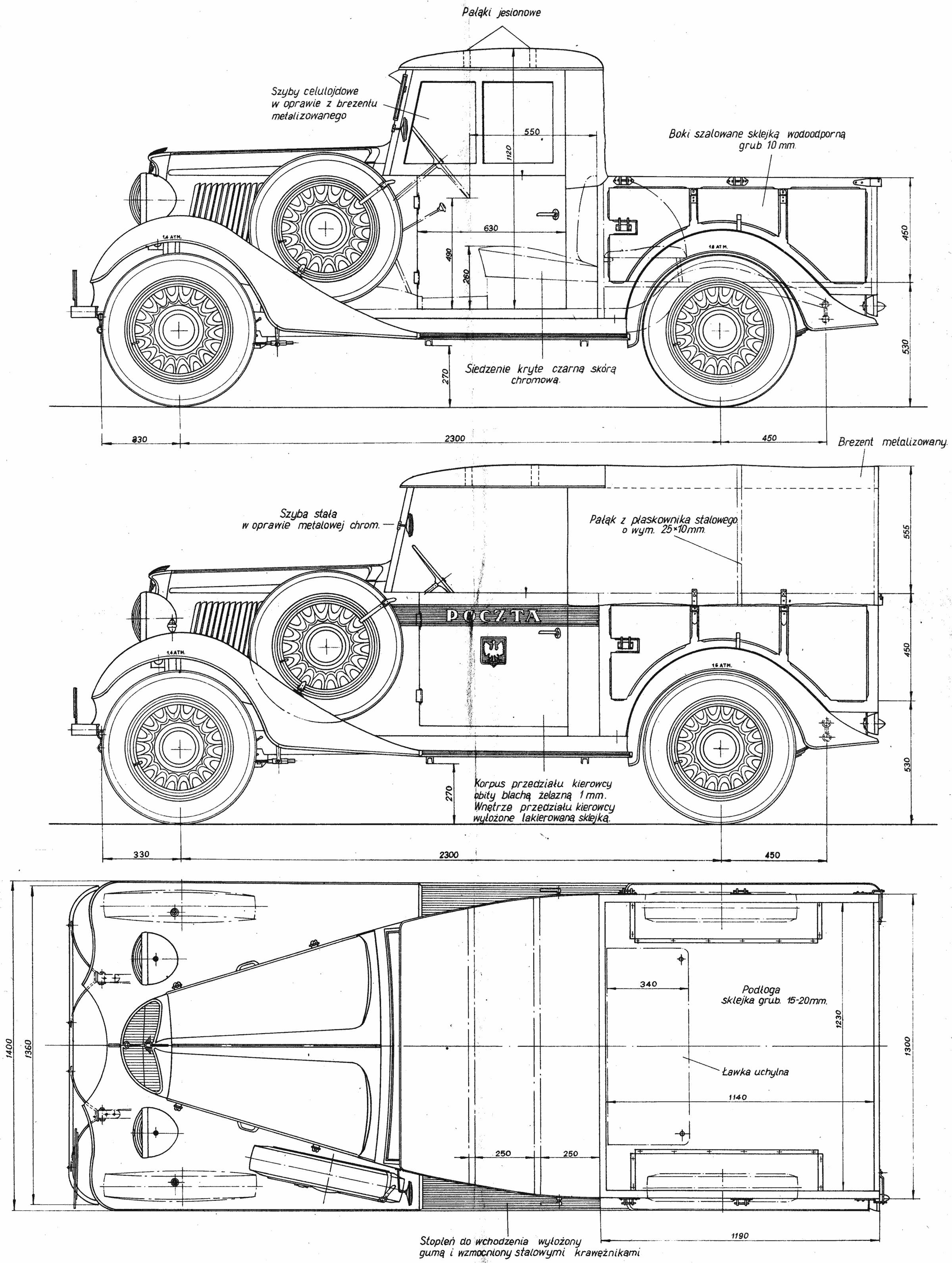 Fiat 508 blueprint