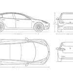 Tesla Model 3 blueprint