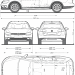 Volkswagen Golf Alltrack blueprint