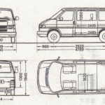 Volkswagen Transporter T4 blueprint