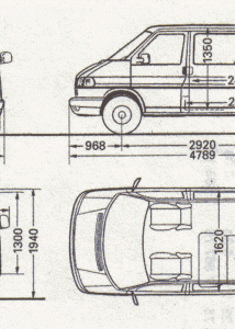 Volkswagen Transporter T4 blueprint