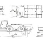 Airport Tug Tow Tractor blueprint
