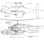 Airwolf helicopter blueprint