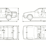 Volvo 740 blueprint