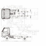 Mitsubishi Canter blueprint
