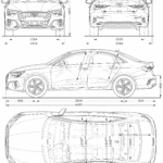 Audi A3 2020 blueprint