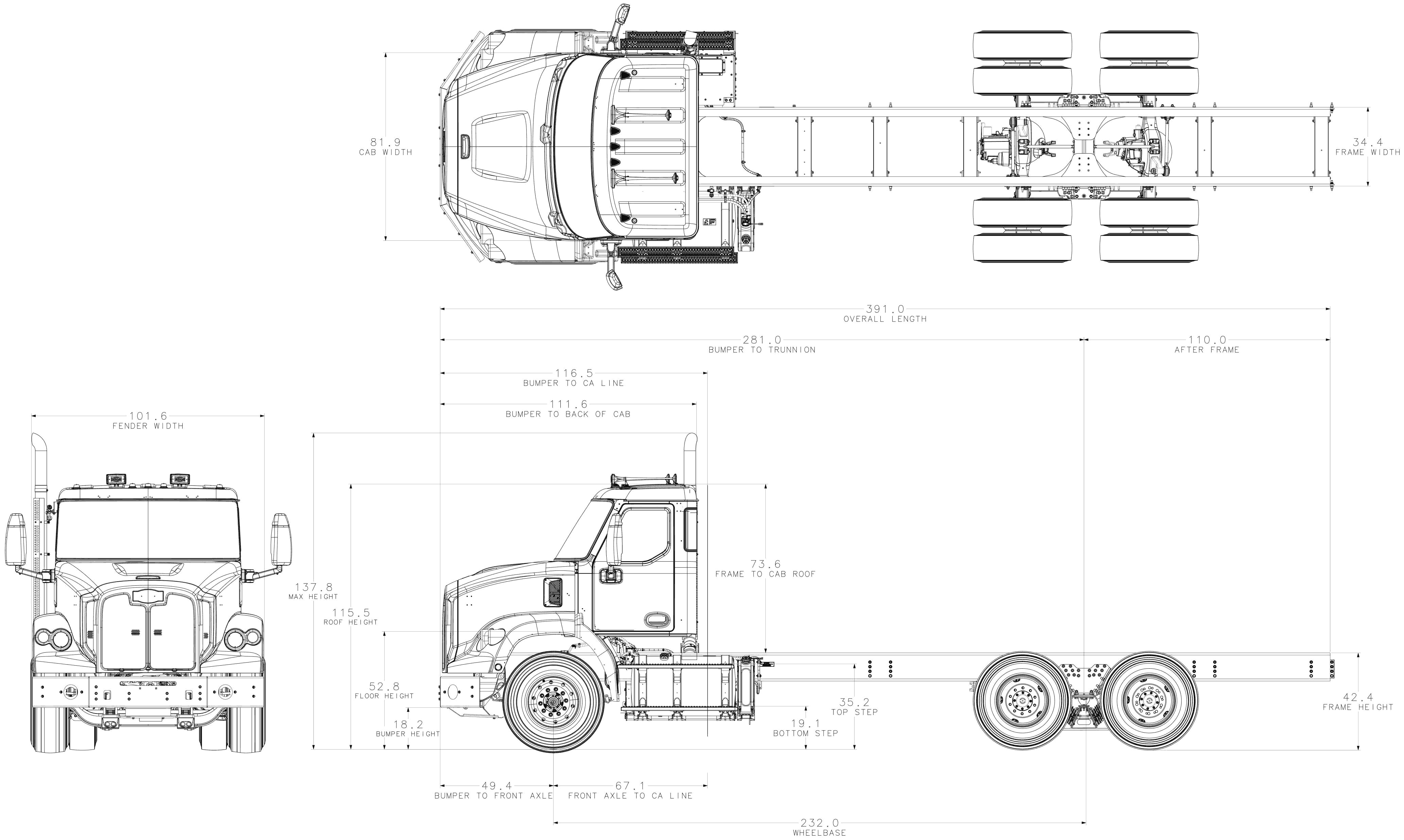Autocar DC-64M blueprint