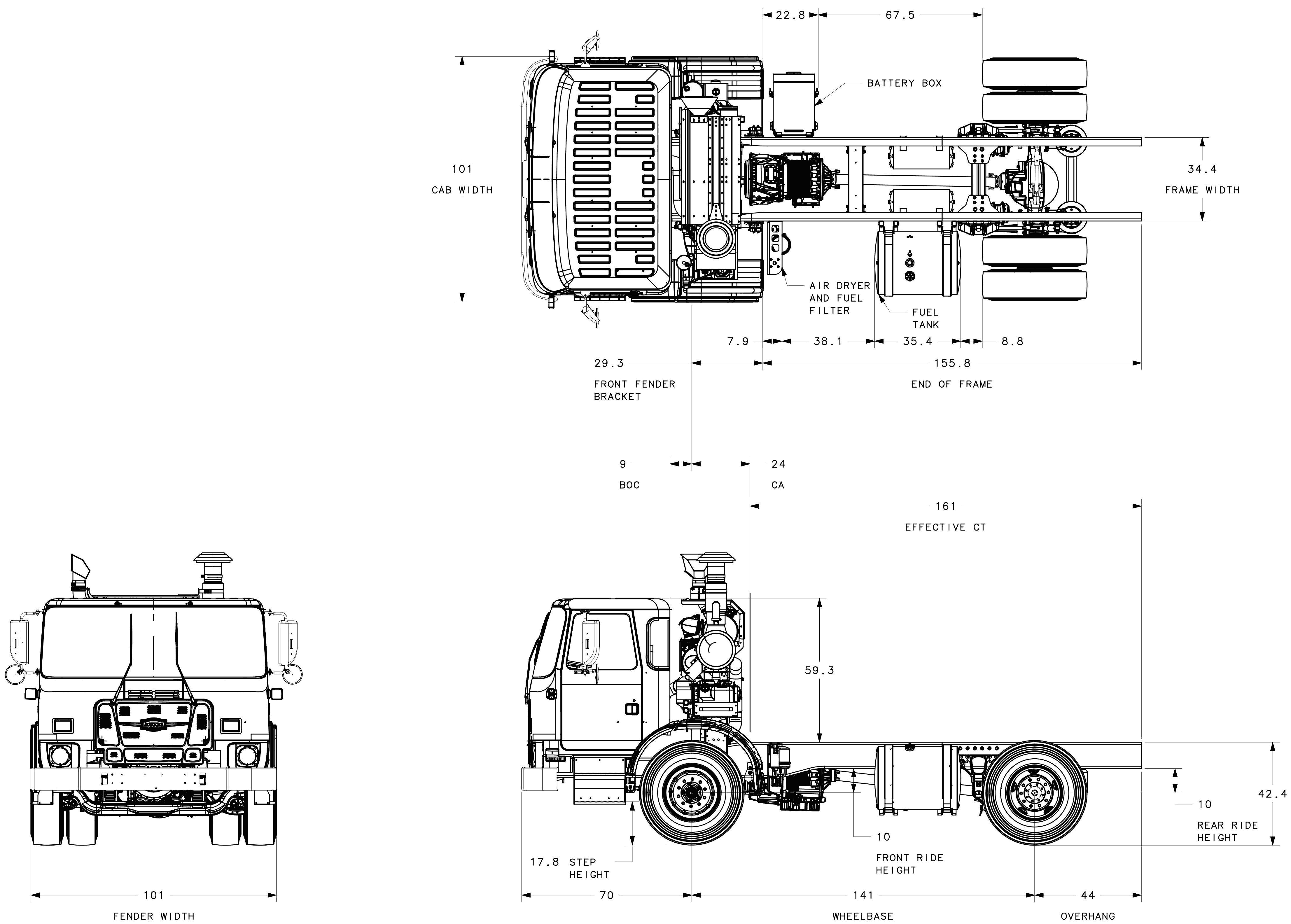 Autocar Xpeditor blueprint