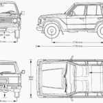Toyota Land Cruiser blueprint