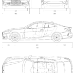 BMW 4 Series Coupe 2020 blueprint