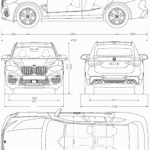 BMW X3 M blueprint