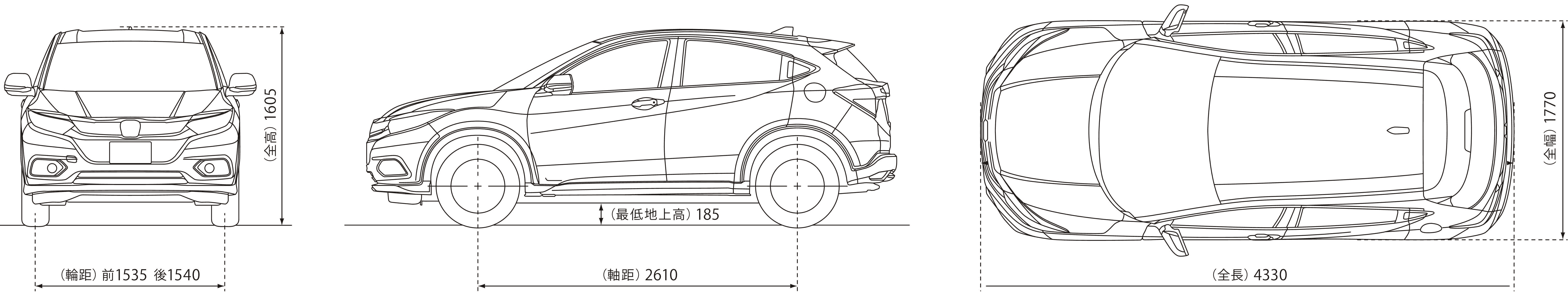 Honda Vezel blueprint
