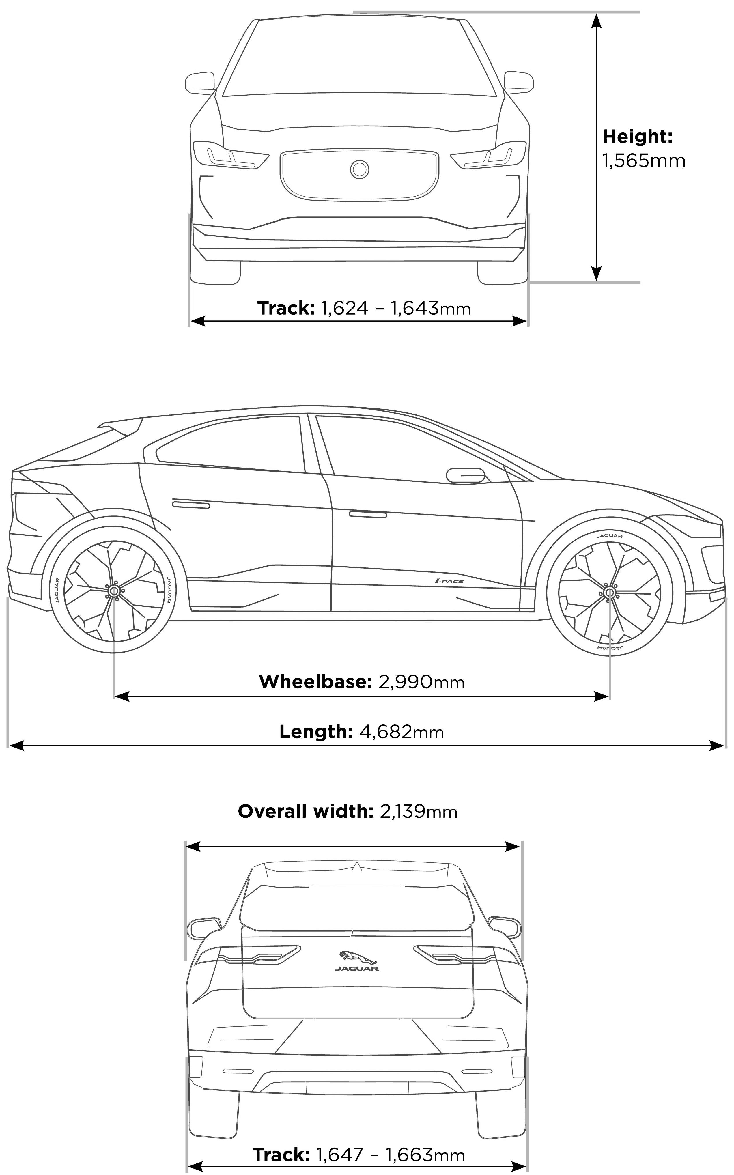 Jaguar I-Pace blueprint