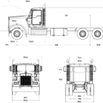 Kenworth W900L blueprint