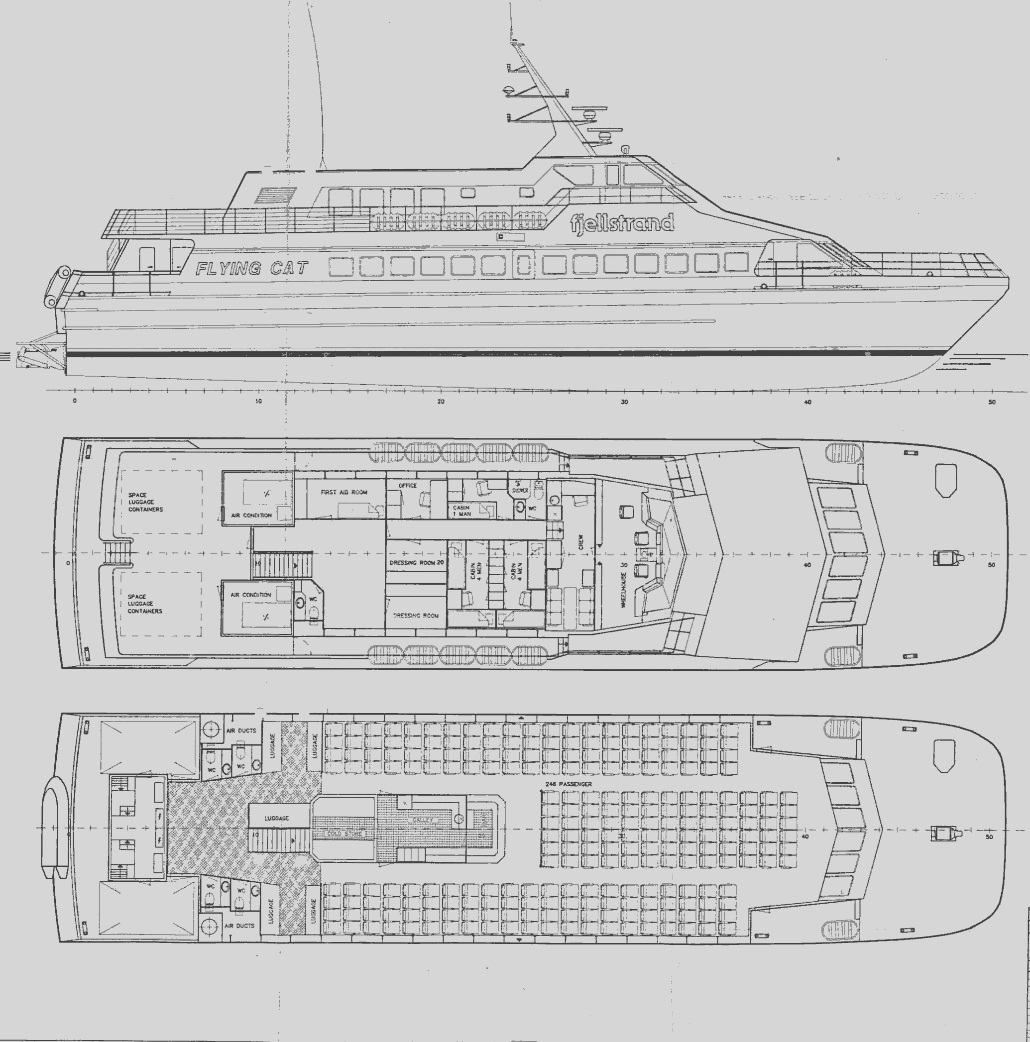 Catamaran A.K.P.Sovcomflot blueprint