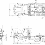 Hino KR truck blueprint