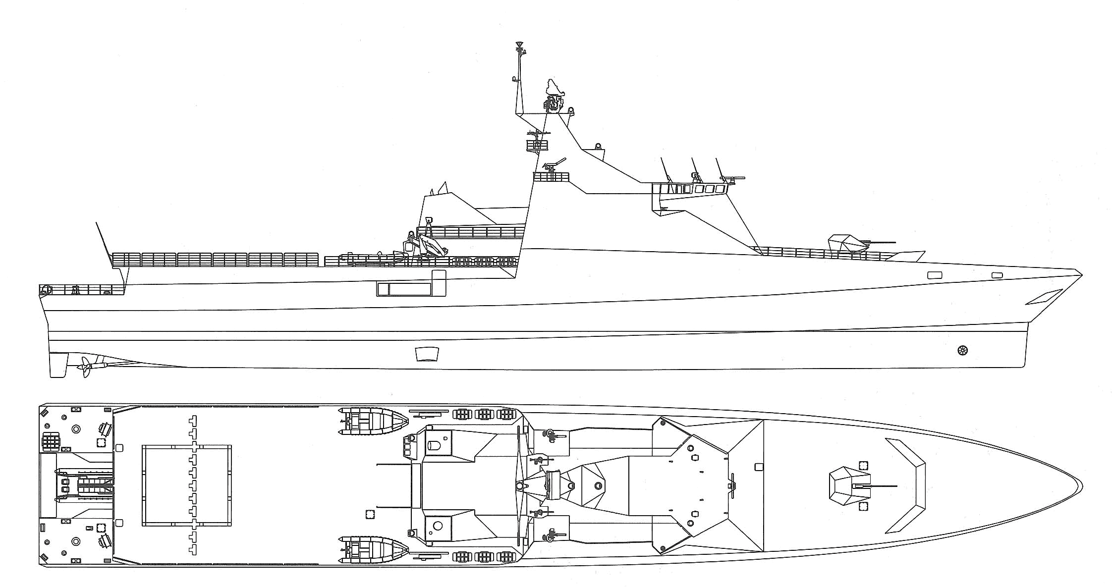 Project 22160 patrol ship blueprint