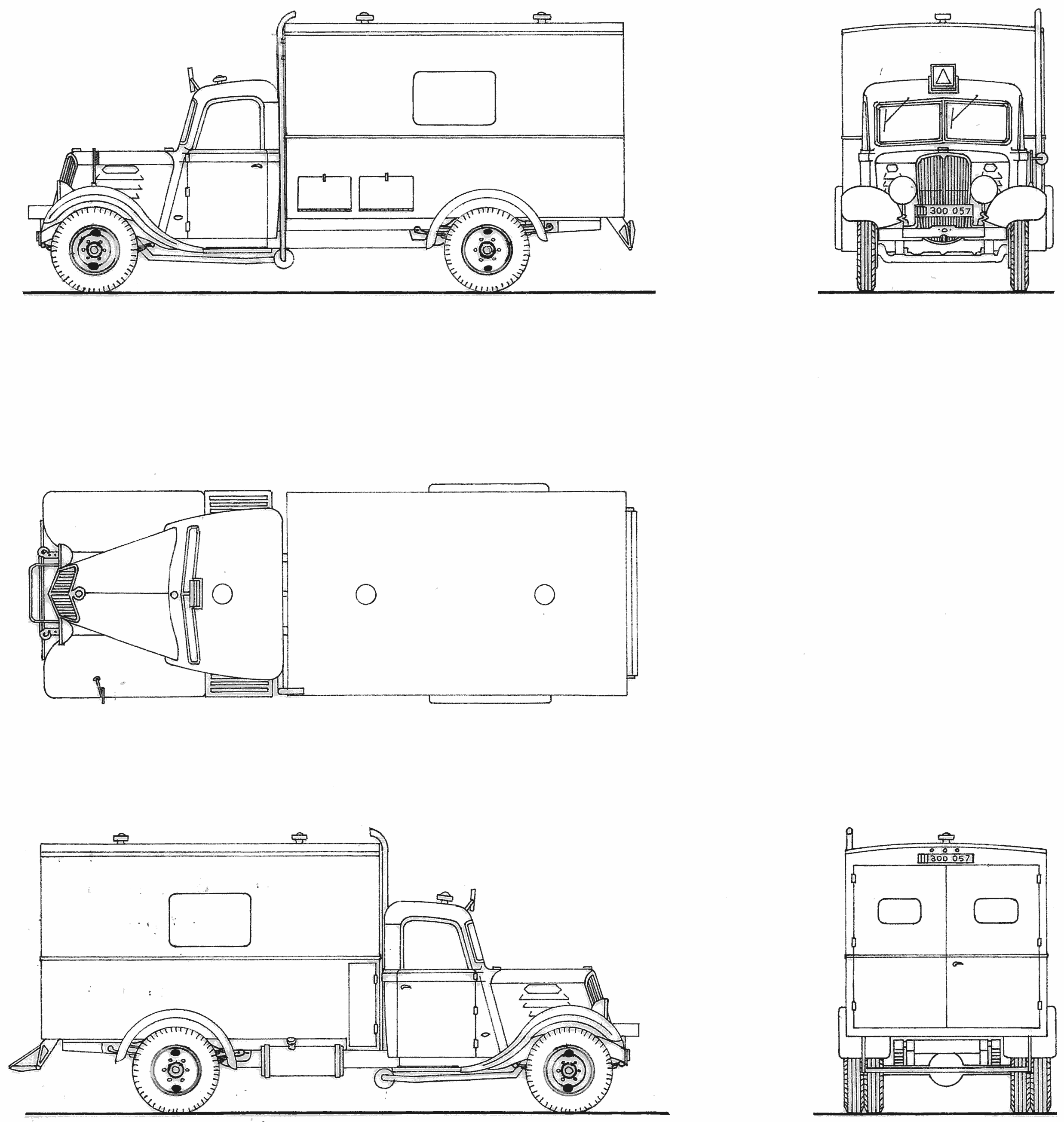 Renault AGC truck blueprint