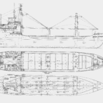 Сargo ship blueprint