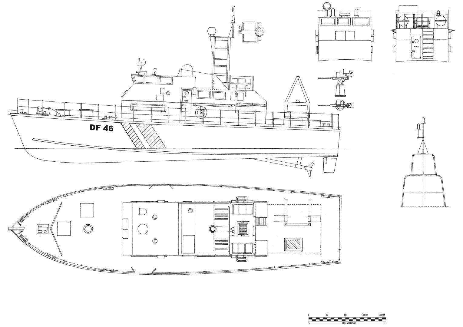 Haize Hegoa type patrol boat blueprint