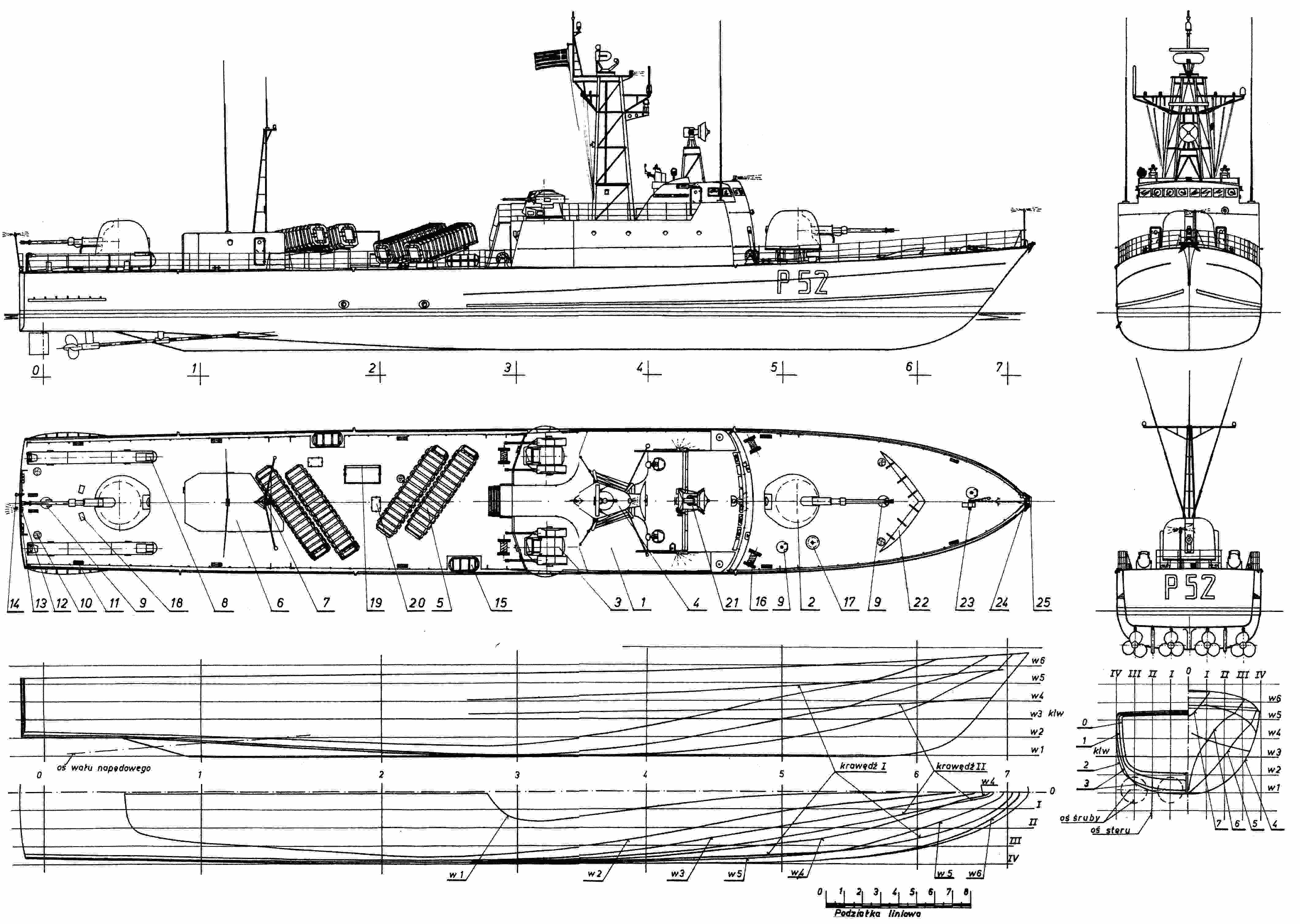 La Combattante III-class fast attack craft blueprint