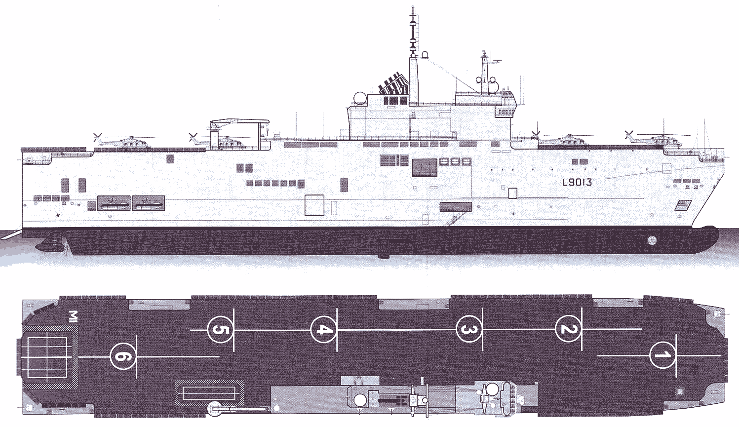 Mistral-class amphibious assault ship blueprint