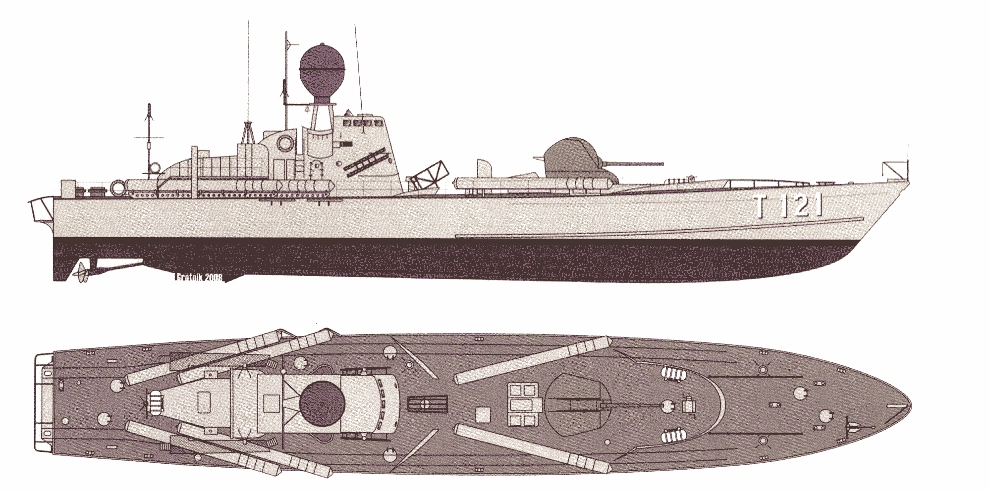 Spica-class torpedo boat blueprint