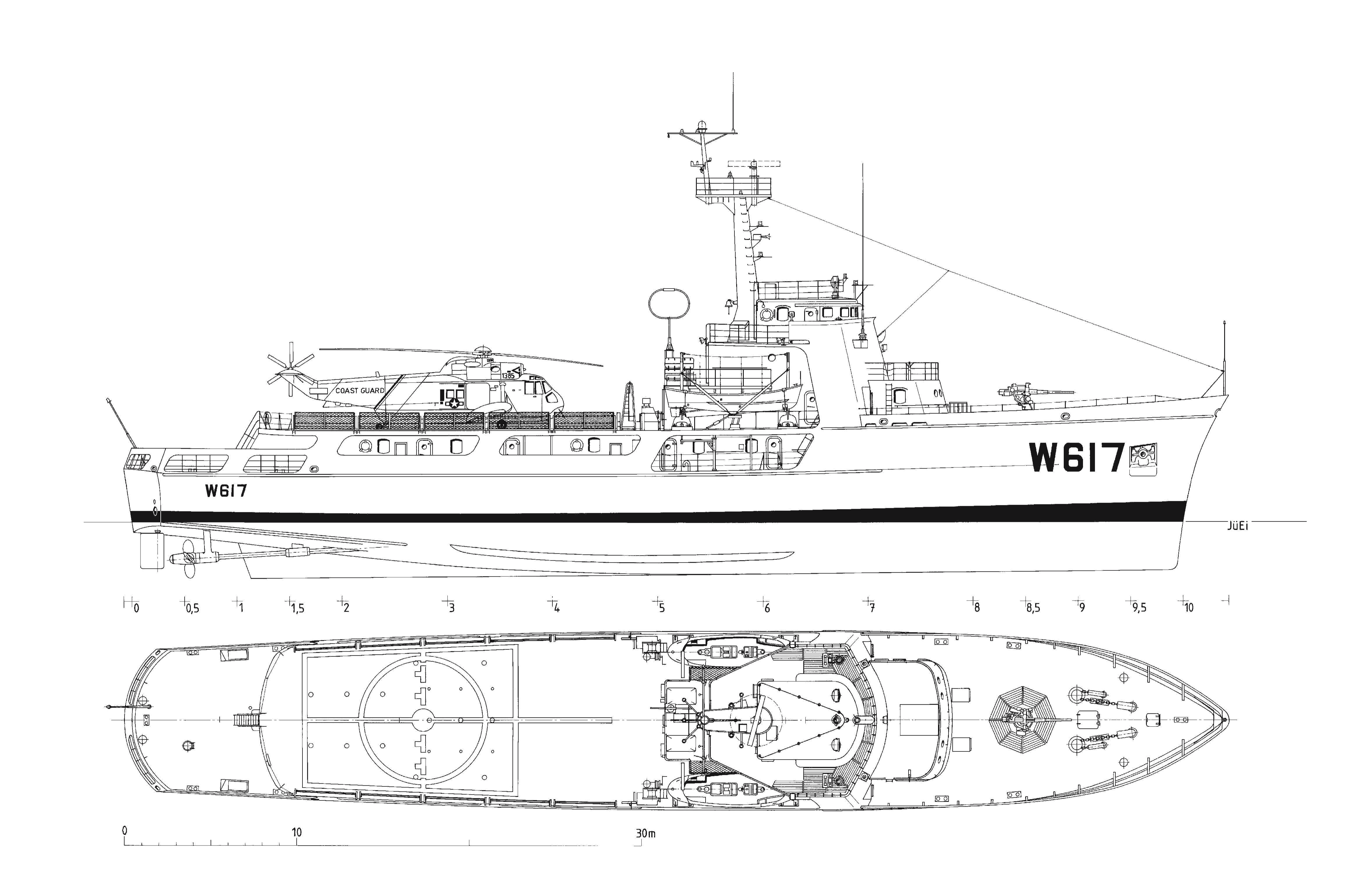 USCGC Vigilant blueprint