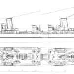 Soviet destroyer Baku blueprint
