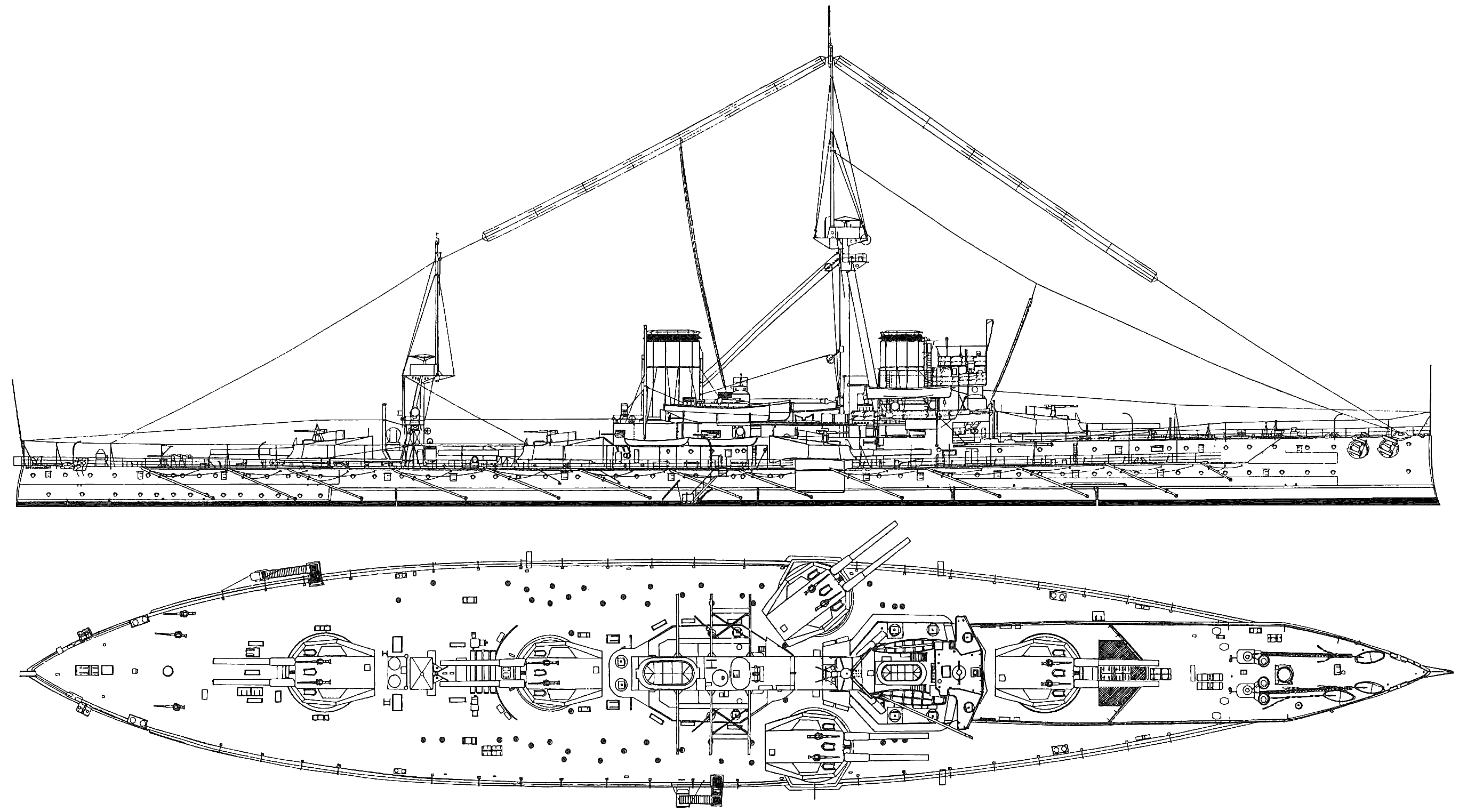 HMS Dreadnought blueprint