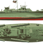 Patrol torpedo boat PT-109 blueprint