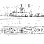 Göteborg-class corvette Gävle blueprint