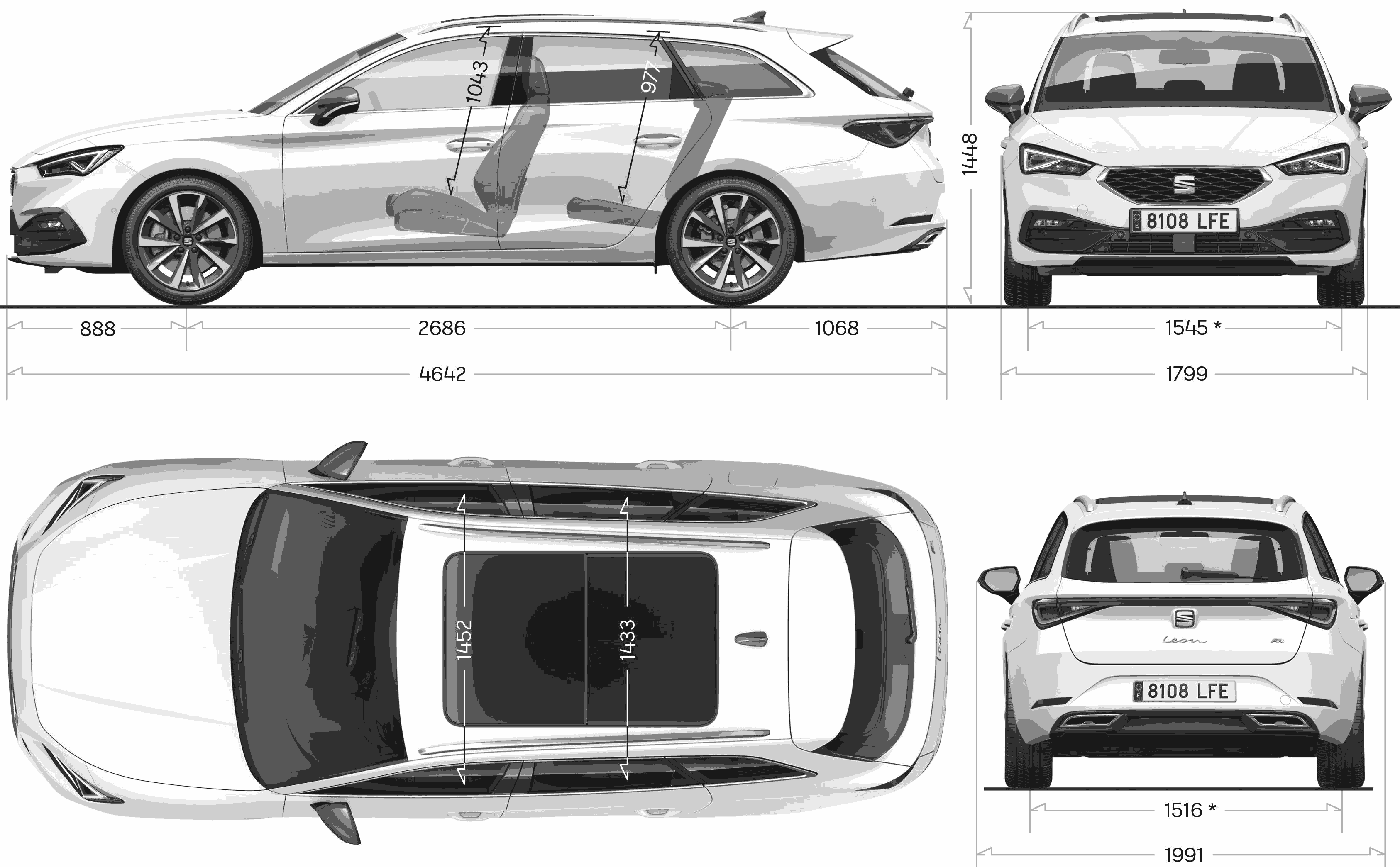 Seat Leon 2020 blueprint