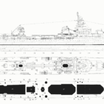 French cruiser Émile Bertin blueprint