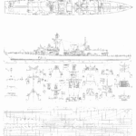 HMS Norfolk (F230) Type 23 frigate blueprint
