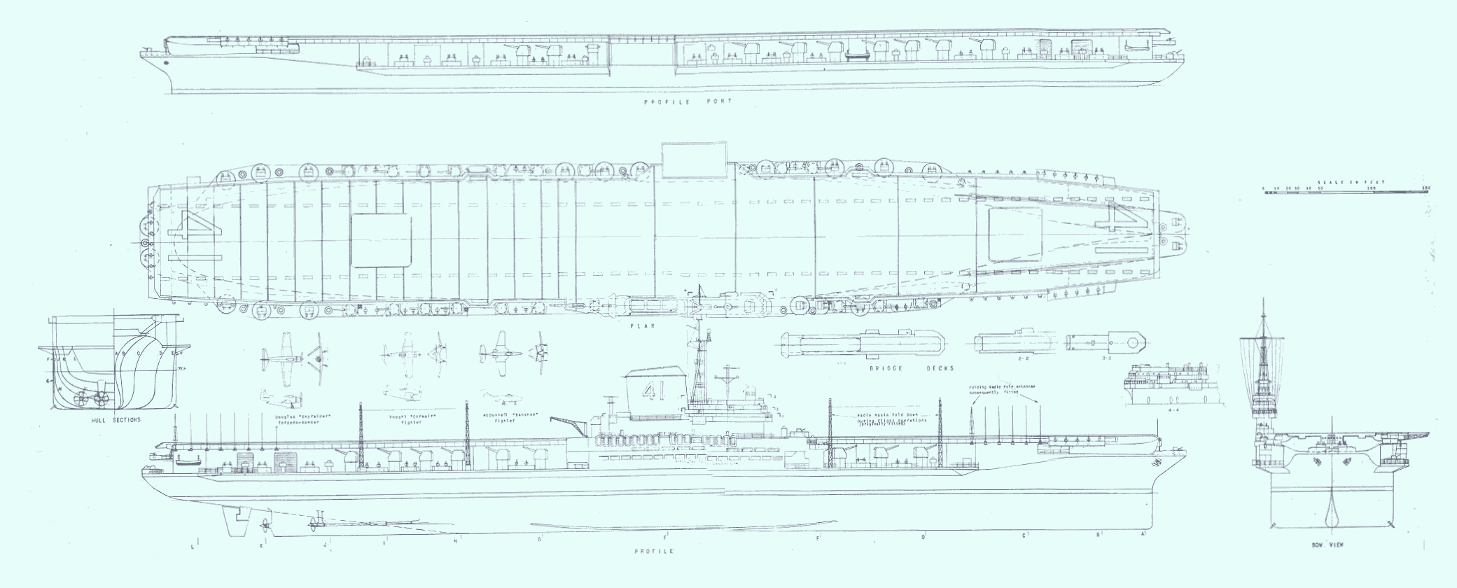 USS Midway blueprint