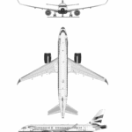 Airbus A220 blueprint