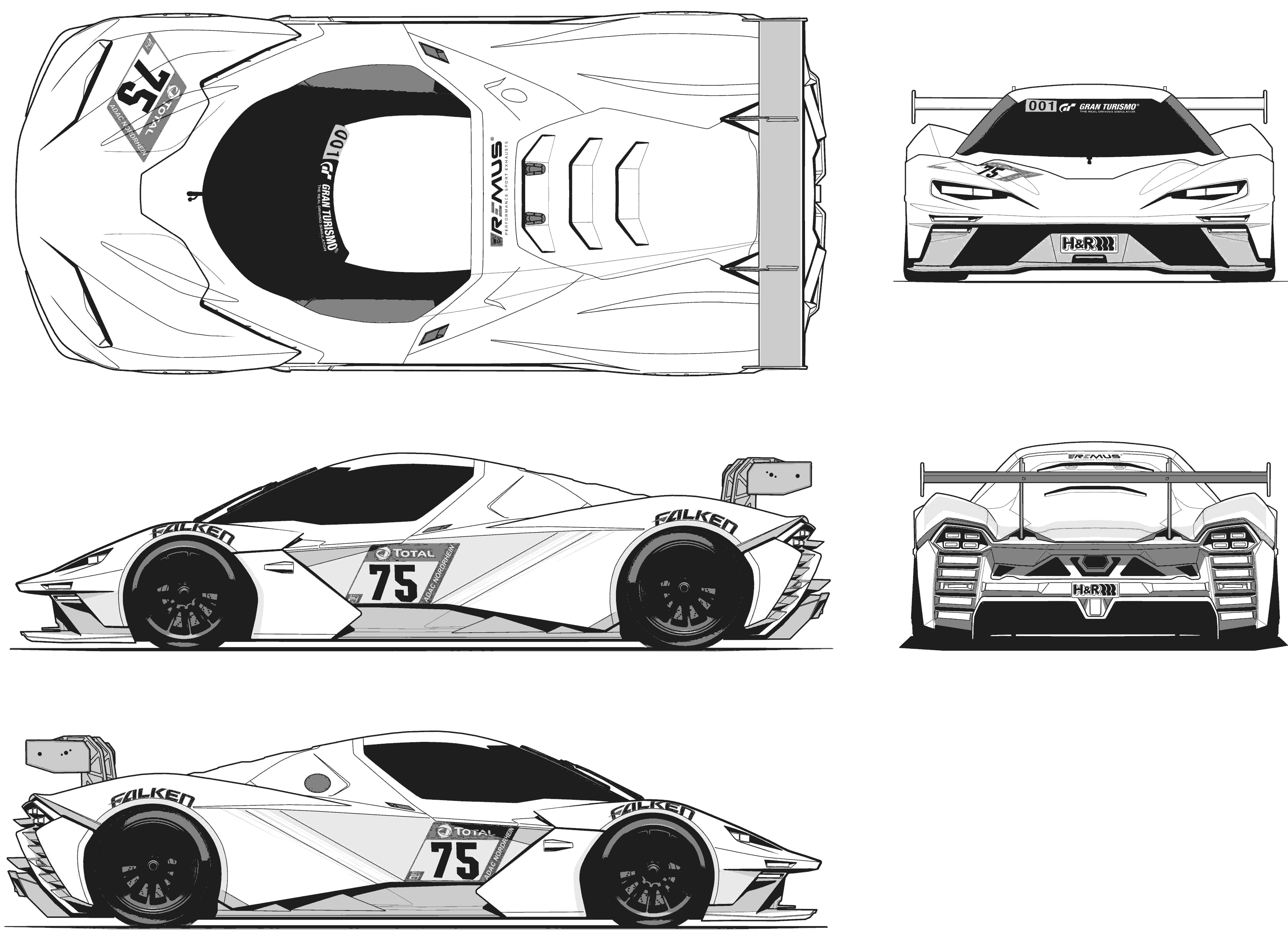 KTM X-Bow GTX blueprint