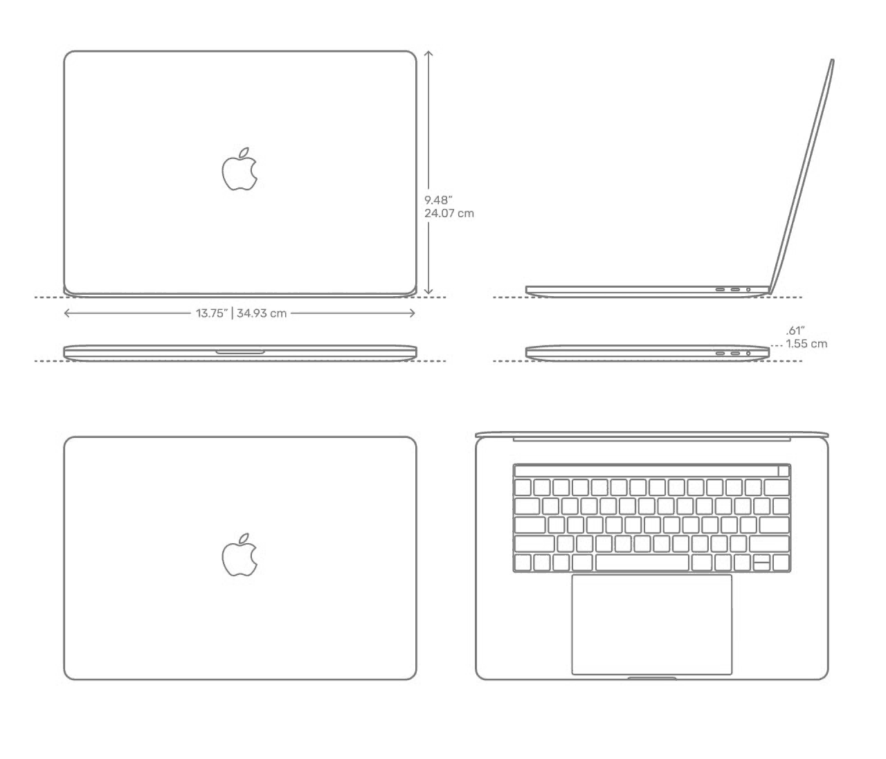 Macbook Pro blueprint