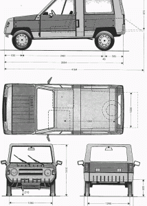 Renault Rodeo blueprint