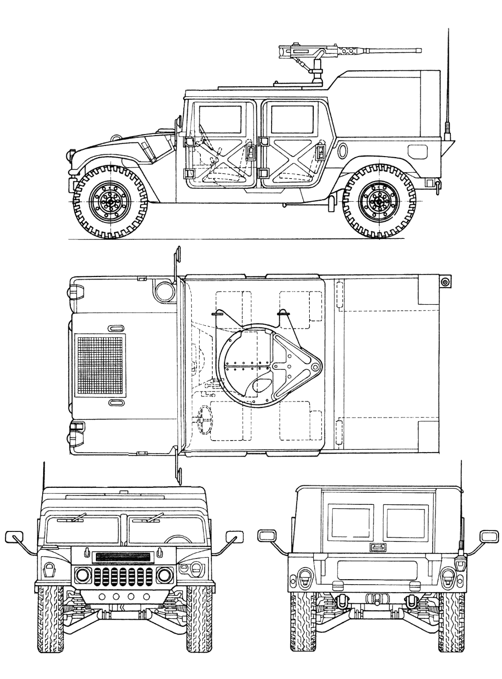 Humvee blueprint