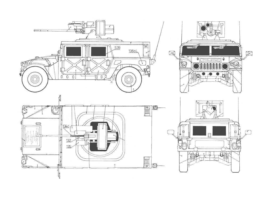 Humvee blueprint